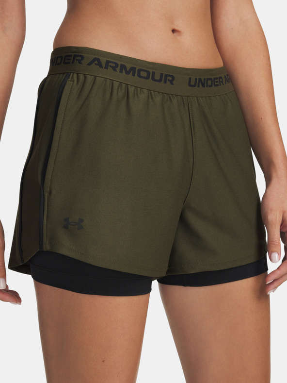 Under Armour Dámské kraťasy Under Armour Tech Play Up 2in1 Shorts-GRN