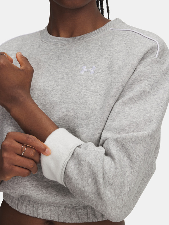 Under Armour Dámská mikina Under Armour UA Rival Fleece Piped Crew-GRY