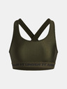 Under Armour Dámská podprsenka Under Armour Crossback Mid Bra-GRN