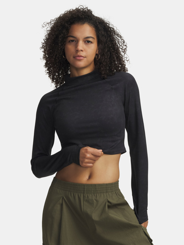 Under Armour Dámské tričko Under Armour Meridian Suede Effect LS-BLK