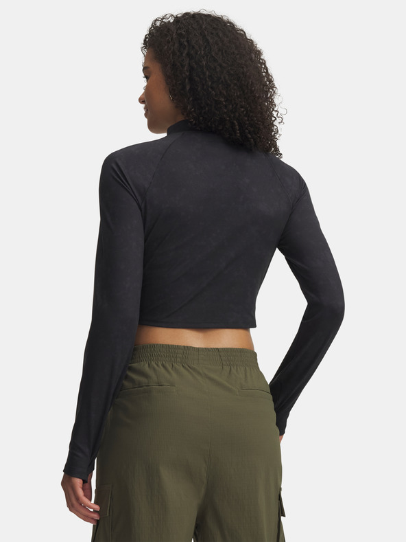 Under Armour Dámské tričko Under Armour Meridian Suede Effect LS-BLK