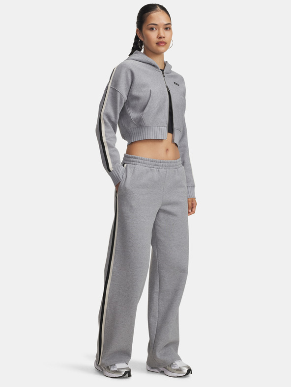 Under Armour Dámské sportovní kalhoty Under Armour Icon HWT Flc Puddle Pant-GRY