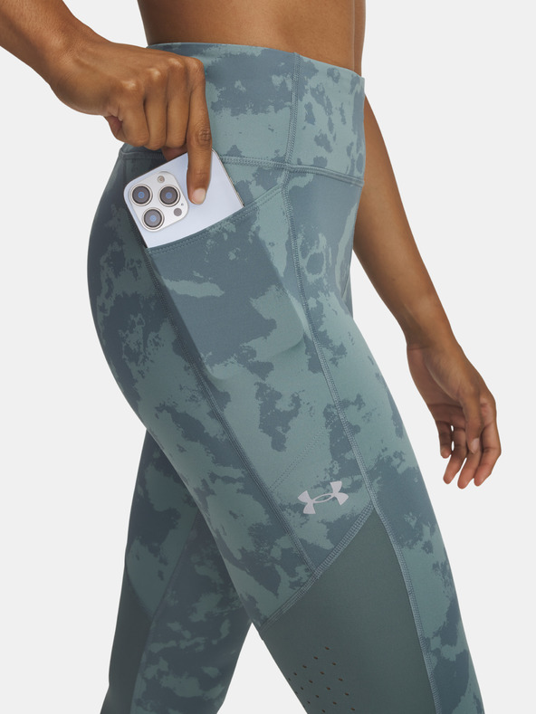 Under Armour Dámské legíny Under Armour UA Launch Ankle Print Tights-BLU