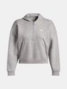 Under Armour Dámská mikina Under Armour Rival Flc Piped HZ Hoodie-GRY