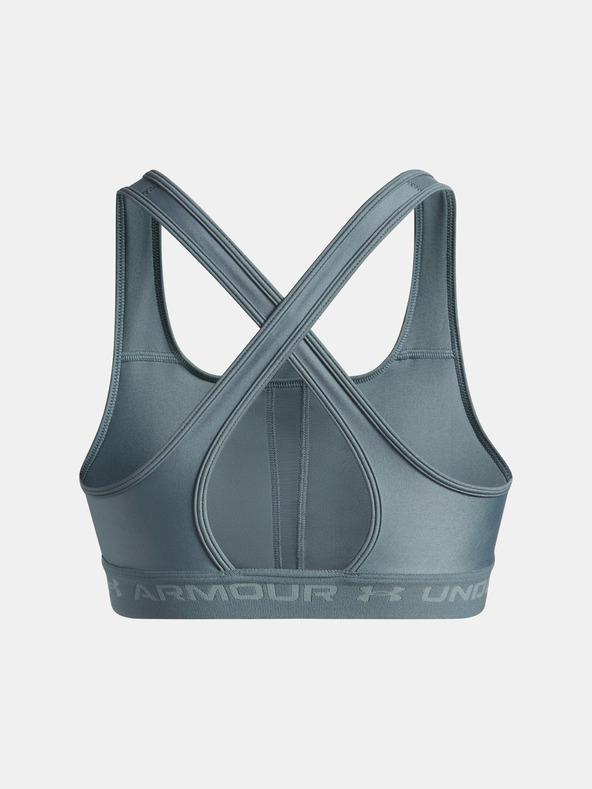 Under Armour Dámská podprsenka Under Armour Crossback Mid Bra-BLU