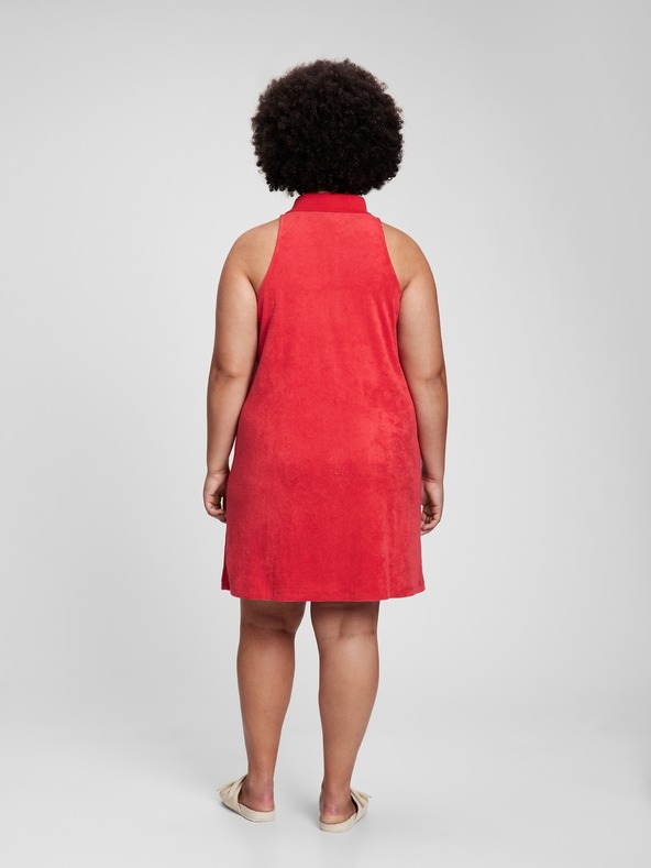 GAP Froté šaty s límečkem GAP