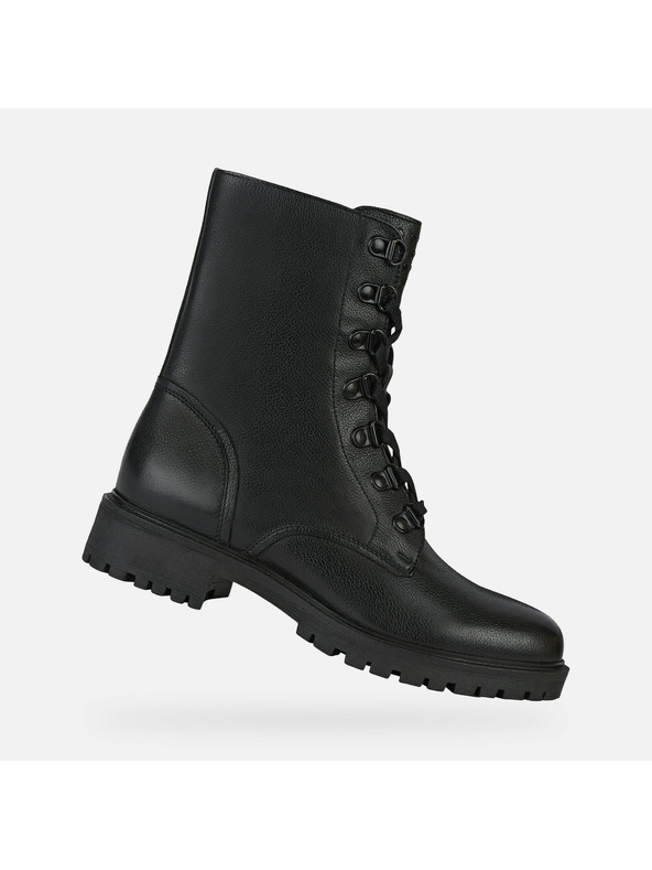 Geox Černá dámská kotníková obuv Geox Hoara