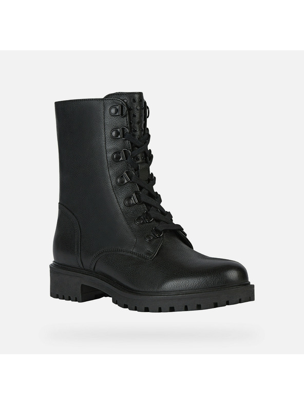 Geox Černá dámská kotníková obuv Geox Hoara