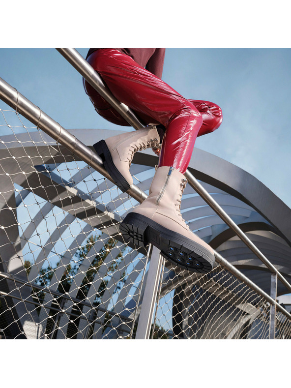 Geox Béžová dámská kotníková obuv Geox Spherica EC7