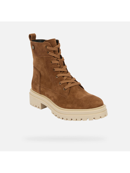 Geox Hnědá dámská kotníková obuv Geox Iridea