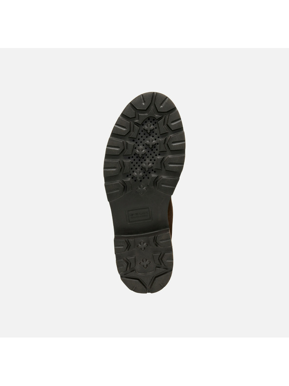 Geox Tmavě hnědá dámská kotníková obuv Geox Norize