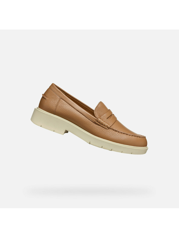 Geox Béžové dámská mokasíny Geox Spherica EC1