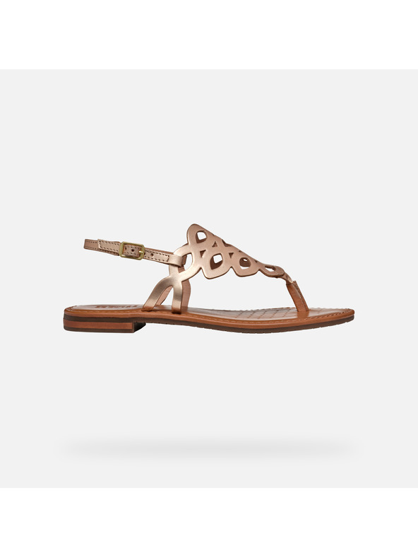 Geox Zlaté dámské sandály Geox Sozy S