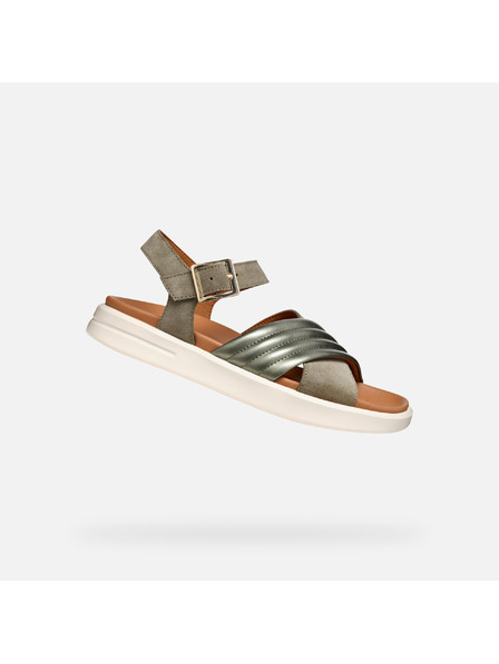 Geox Šedé dámské sandály Geox Xand 2S