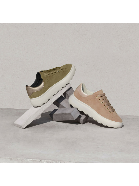 Geox Khaki dámské tenisky Geox Spherica EC4.1