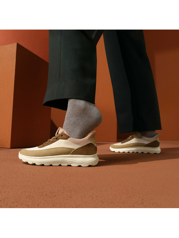 Geox Béžové dámské tenisky Geox Spherica Plus