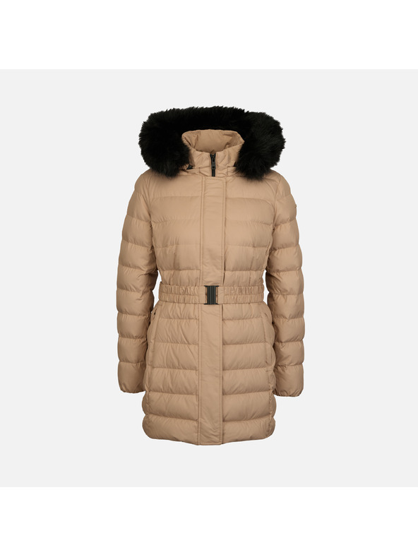 Geox Béžová dámská péřová bunda Geox Catria