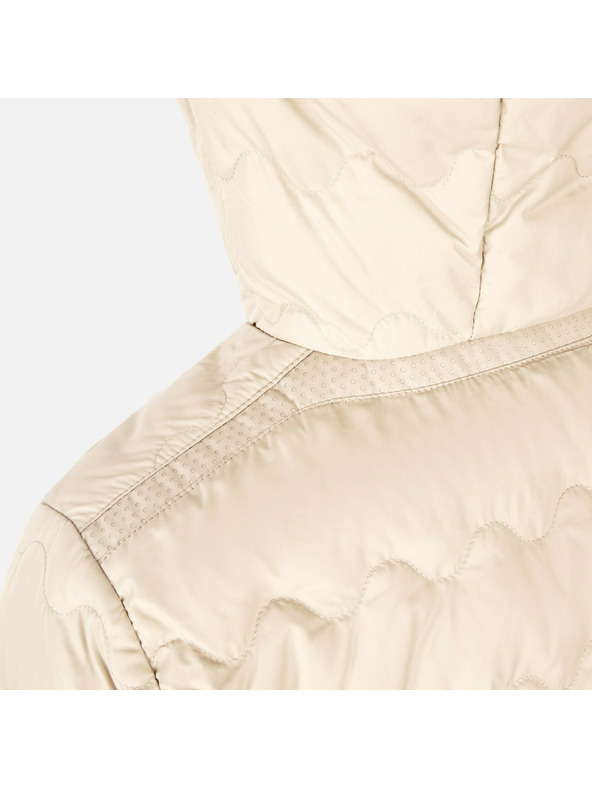 Geox Krémová dámská péřová bunda Geox Myluse