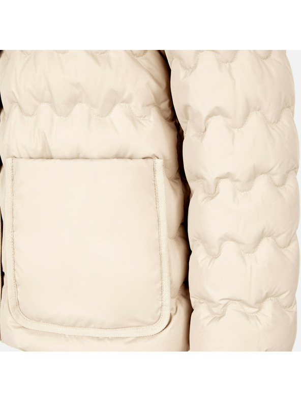 Geox Krémová dámská péřová bunda Geox Myluse