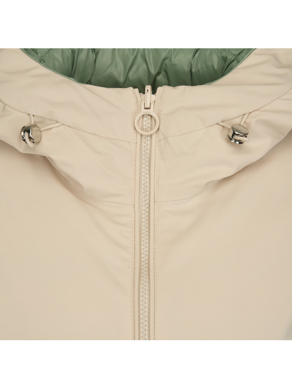 Geox Zelená dámská péřová bunda Geox Spherica