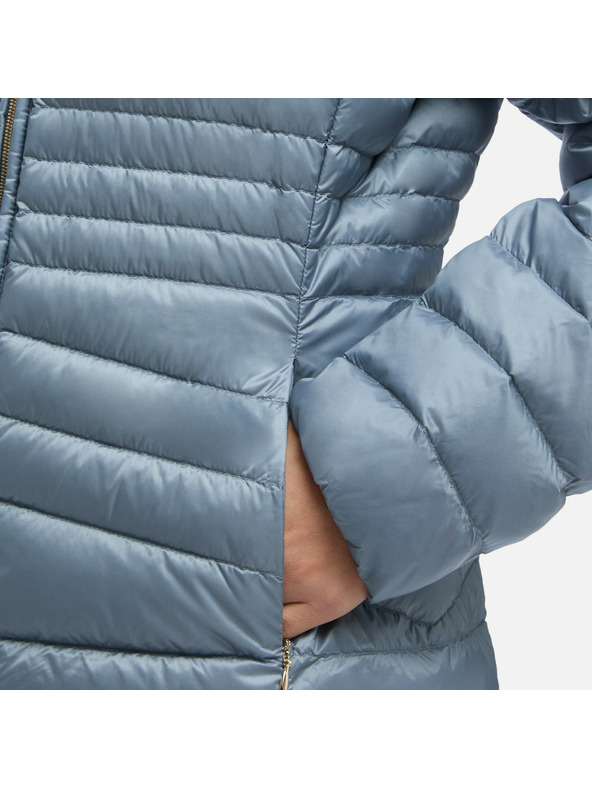 Geox Světle modré dámské péřové bundy Geox Jaysen