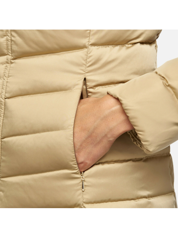 Geox Béžová dámská péřová bunda Geox Bettanie