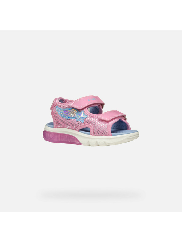 Geox Růžové dívčí sandály Geox Ciberdron