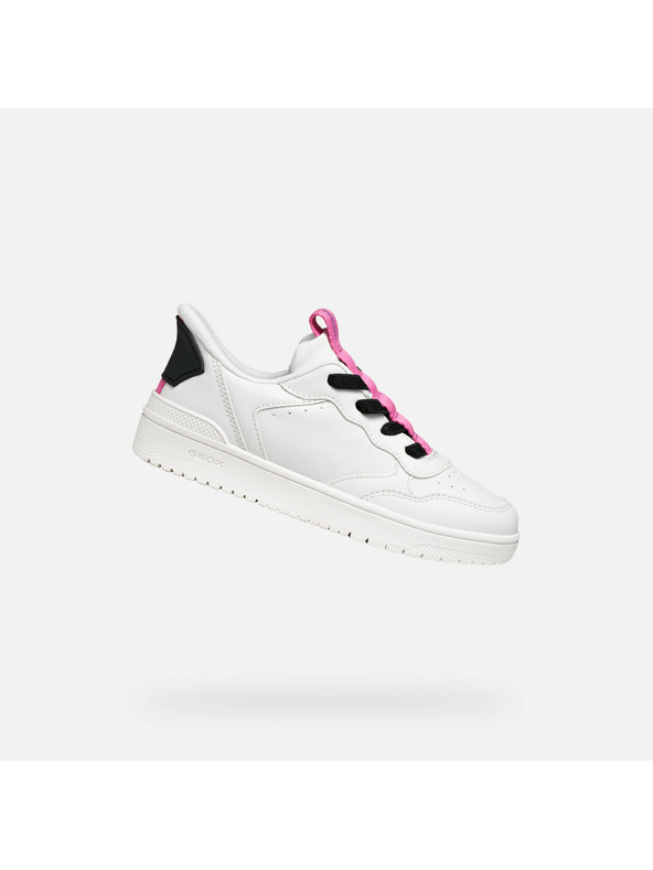 Geox Bílé dívčí tenisky Geox Washiba Fast In