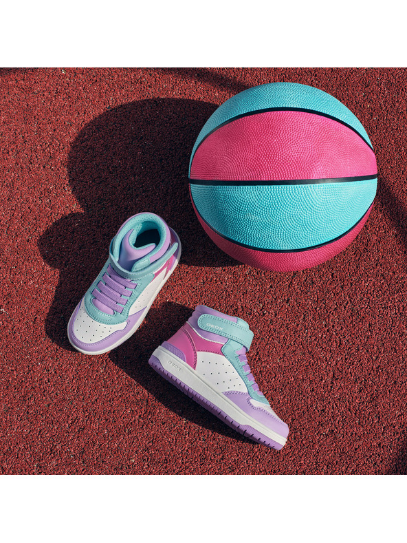 Geox Fialová dívčí kotníková obuv Geox Washiba Girl