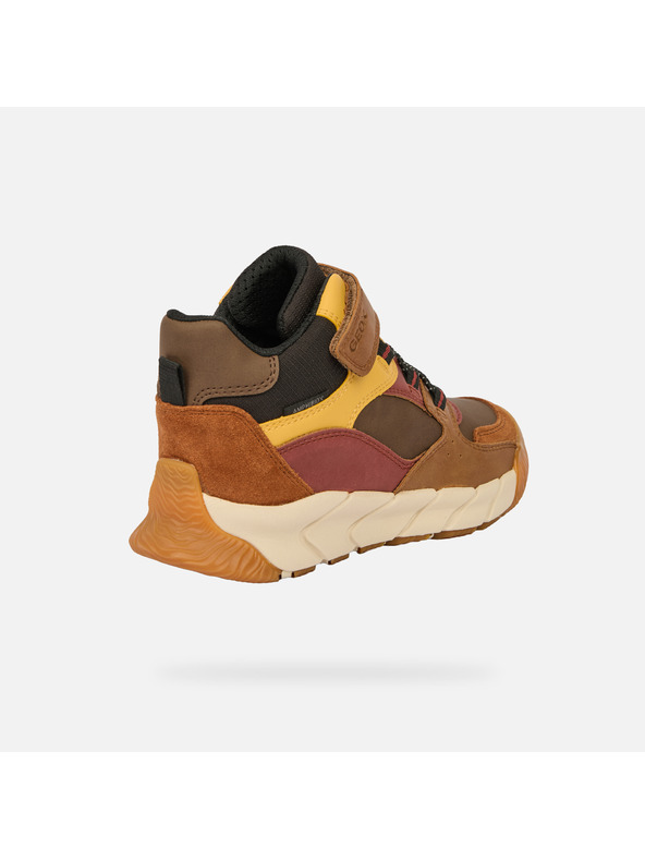 Geox Hnědá chlapecká kotníková obuv Geox Flexyper Pro Boy B