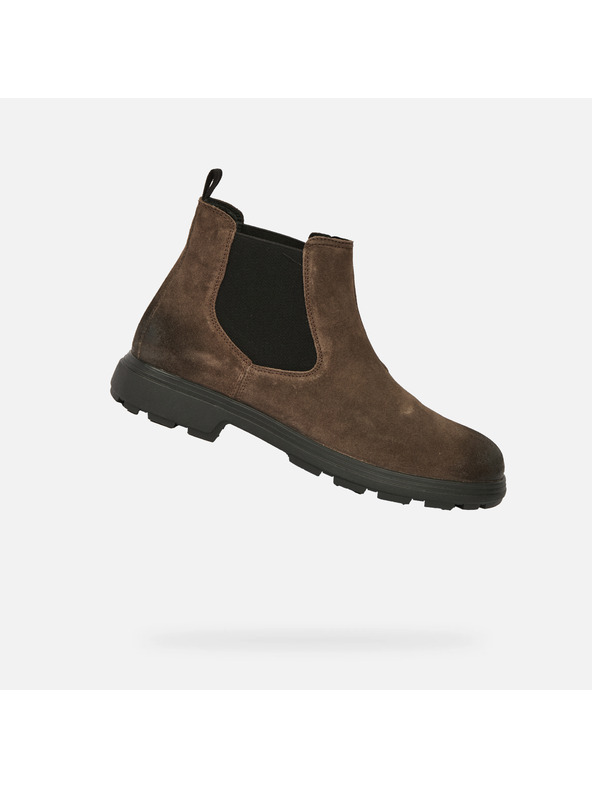 Geox Hnědá pánská kotníková obuv Geox Meiern