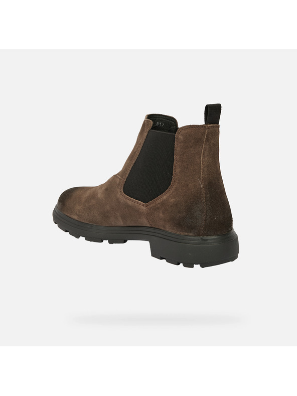 Geox Hnědá pánská kotníková obuv Geox Meiern