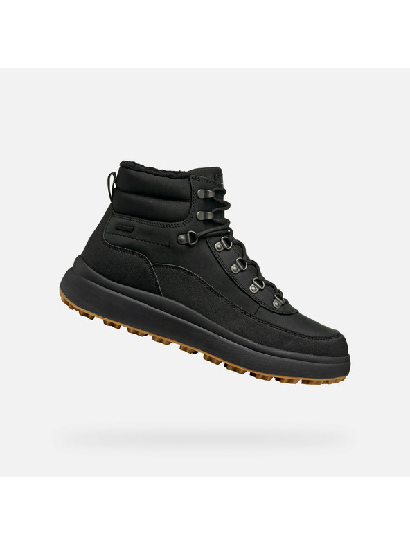 Geox Černá pánská kotníková obuv Geox Granito + grip b a