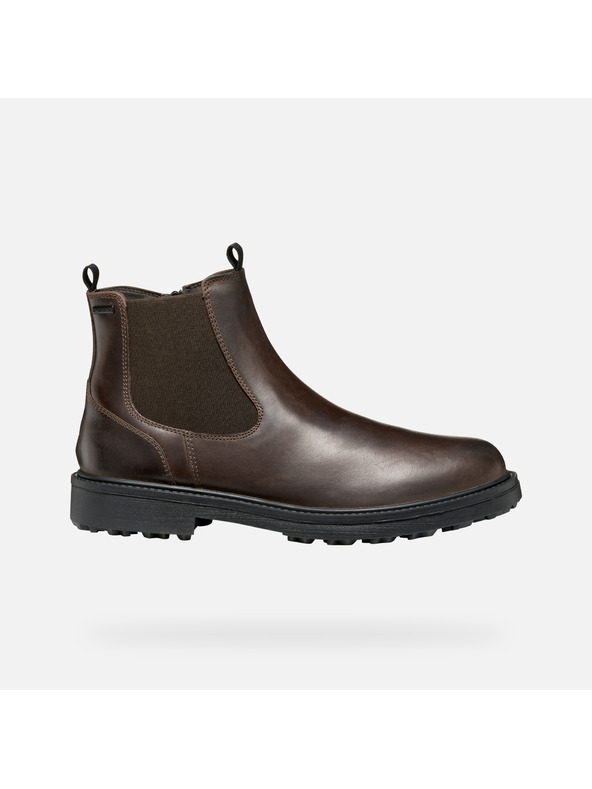 Geox Hnědá pánská kotníková obuv Geox Lagorai + Grip B A