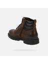 Geox Tmavě hnědá pánská kotníková obuv Geox Andalo