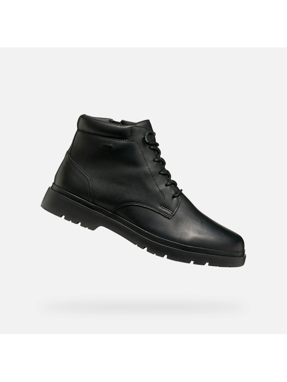 Geox Černá pánská kotníková obuv Geox Spherica EC1 ABX