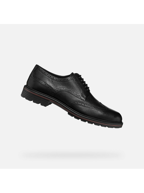 Geox Černá pánská společenská obuv Geox Walk Pleasure C