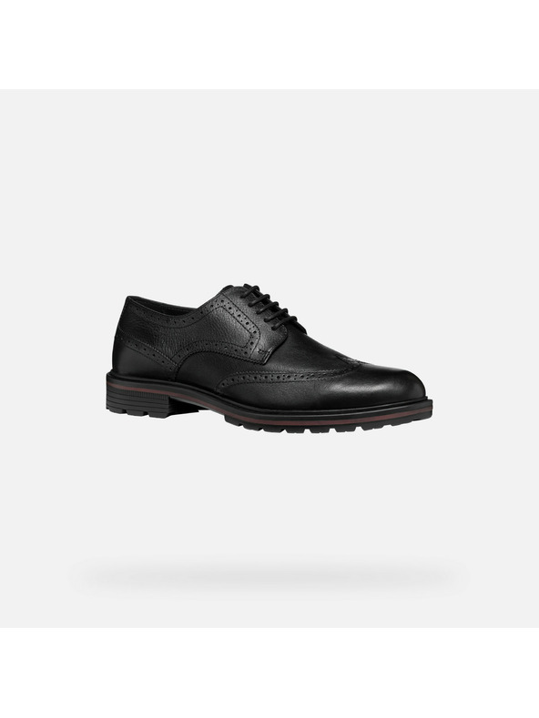 Geox Černá pánská společenská obuv Geox Walk Pleasure C