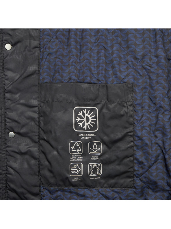 Geox Tmavě šedá pánská bunda Geox Jharrod