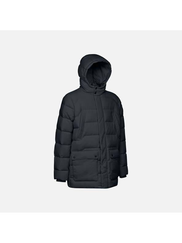 Geox Tmavě modrá pánská péřová bunda Geox Elver