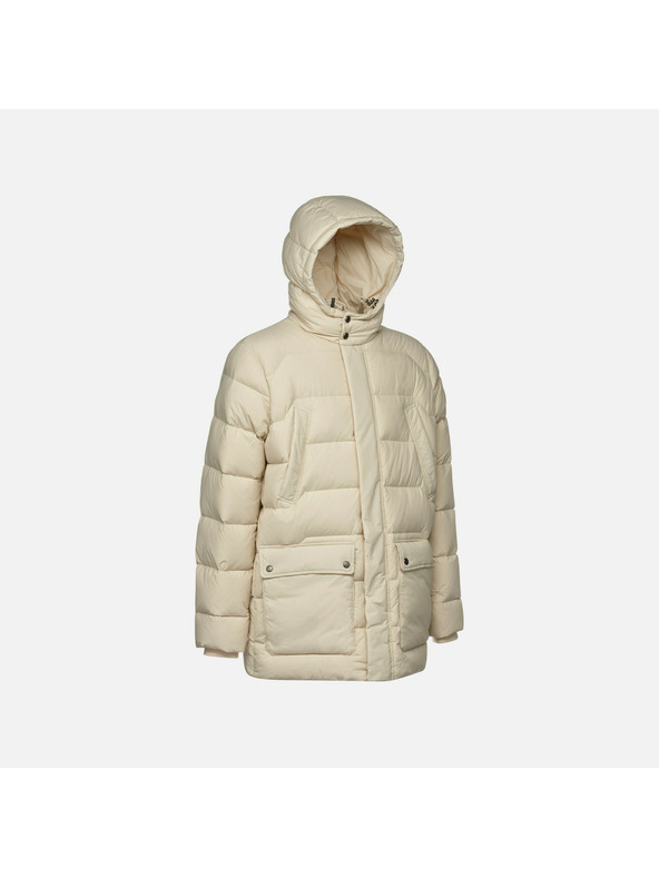 Geox Béžová pánská péřová bunda Geox Elver