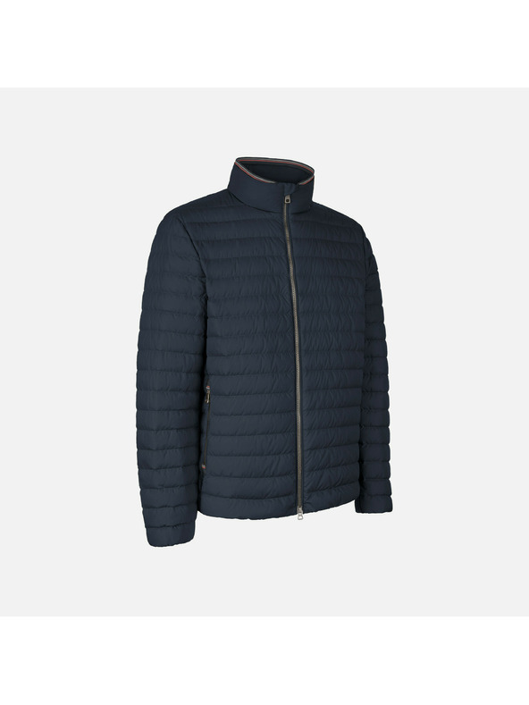Geox Tmavě modrá pánská péřová bunda Geox Warrens