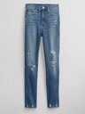 GAP Džíny slim High Rise Destructed Vintage GAP