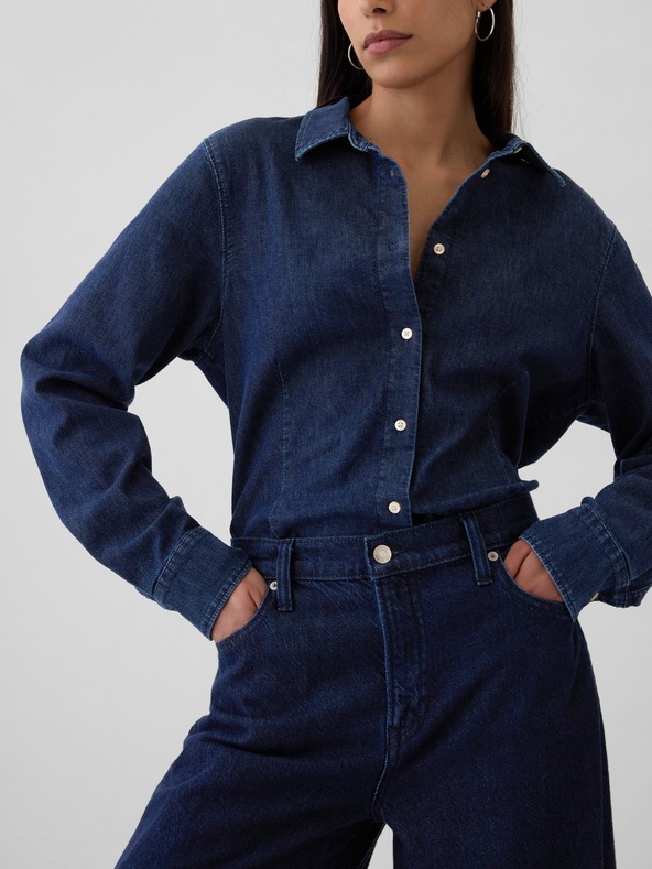 GAP Džíny Mid Rise UltraSoft Baggy GAP