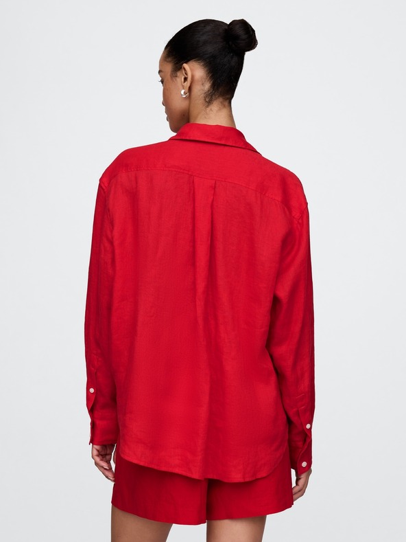 GAP Lněná oversize košile Big Shirt GAP