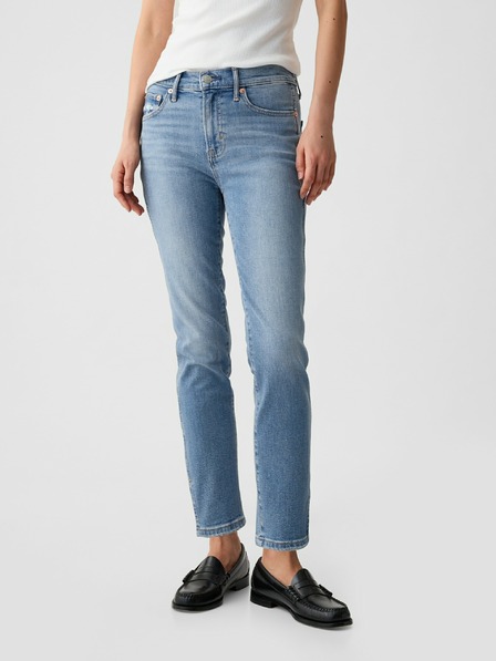 GAP Džíny slim Mid Rise Split-Hem Vintage GAP