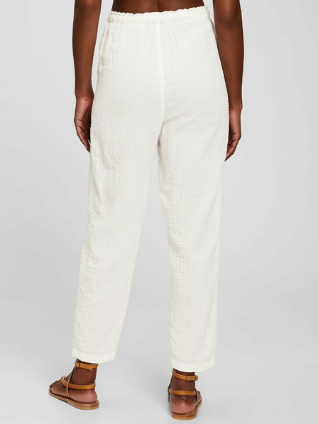 GAP Bavlněné kalhoty high rise GAP