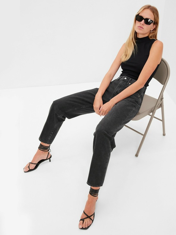 GAP Džíny barrel High Rise Washwell GAP