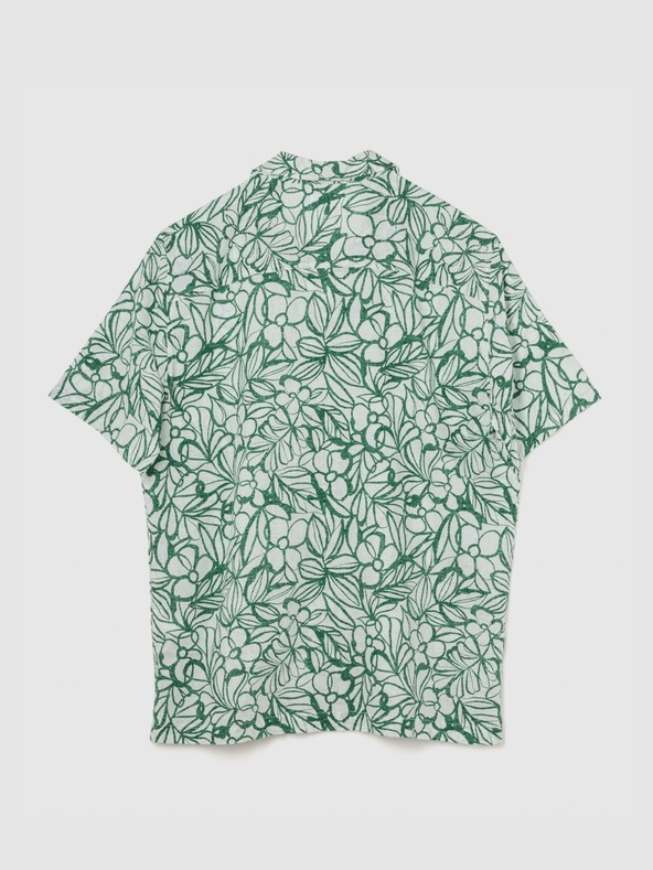 GAP Lněná košile s krátkým rukávem GAP