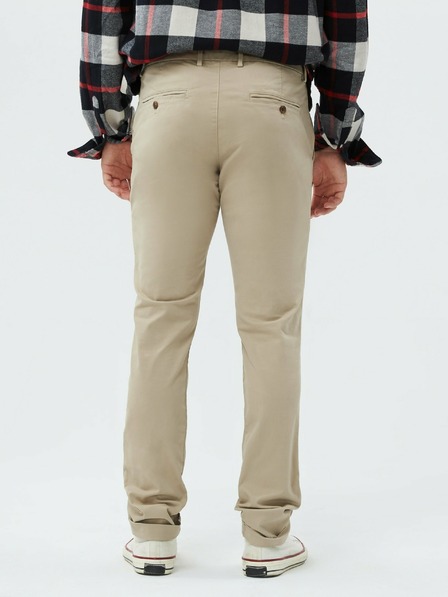 GAP Kalhoty essential khaki skinny fit GapFlex GAP